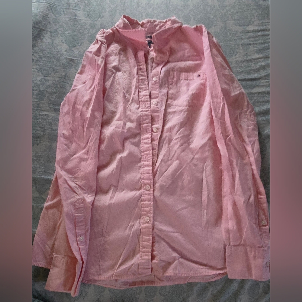 Pink women's long sleeve shirt